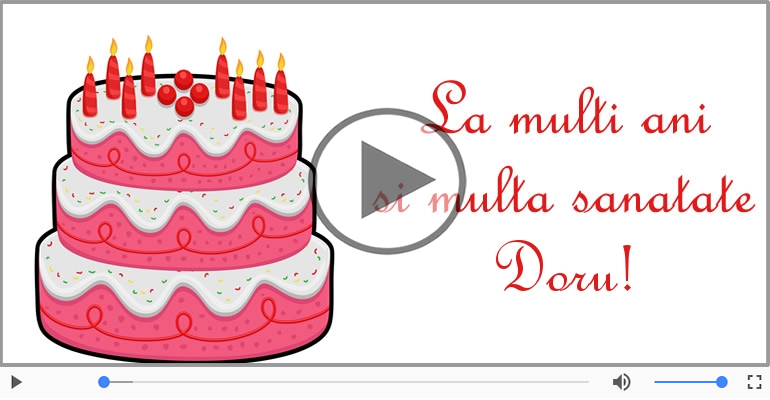 Felicitare muzicala - Happy Birthday Doru!