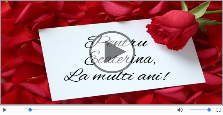 It's your birthday, Ecaterina! La multi ani!