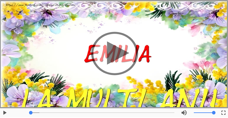 It's your birthday, Emilia! La multi ani!