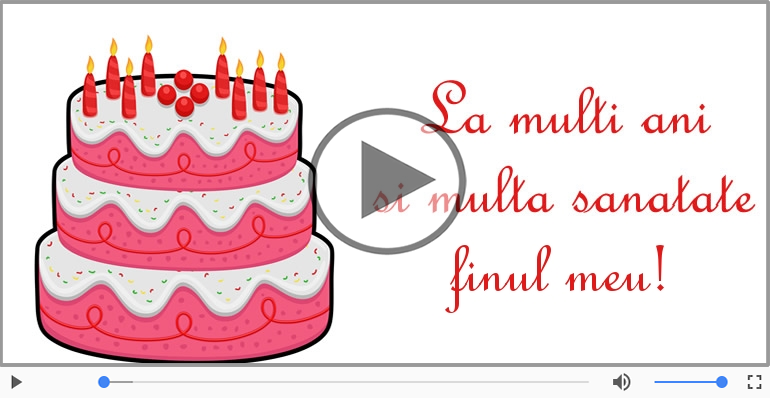 Happy Birthday to you, Finul meu!