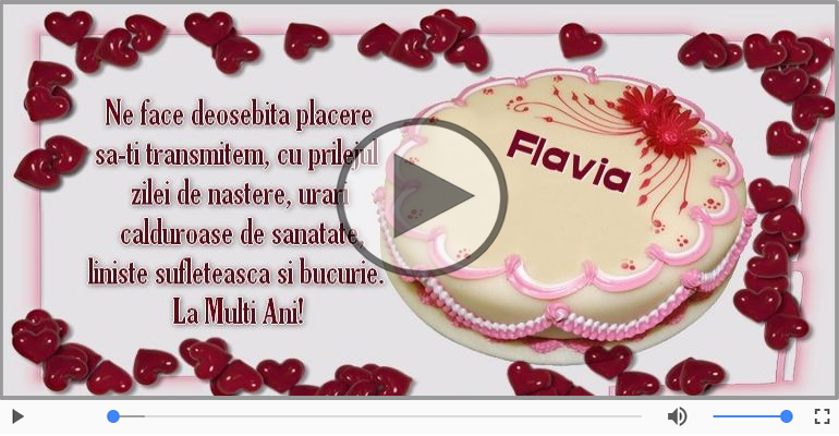 It's your birthday, Flavia! La multi ani!