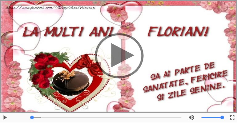 It's your birthday, Florian! La multi ani!