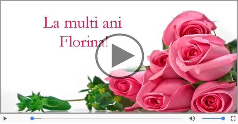 Cantec de la multi ani pentru Florina!