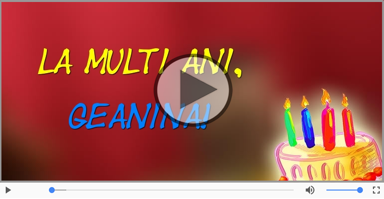 Happy Birthday Geanina!