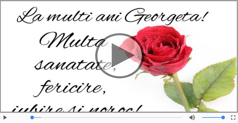 La multi ani, Georgeta!