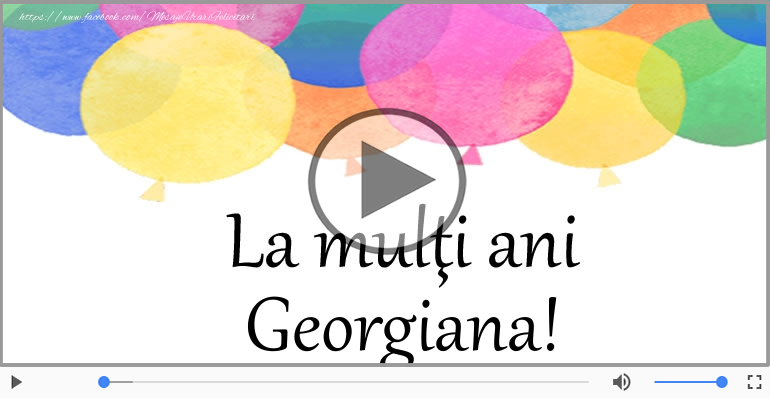 La multi ani, Georgiana!