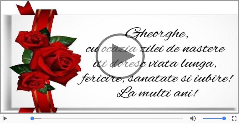 It's your birthday, Gheorghe! La multi ani!