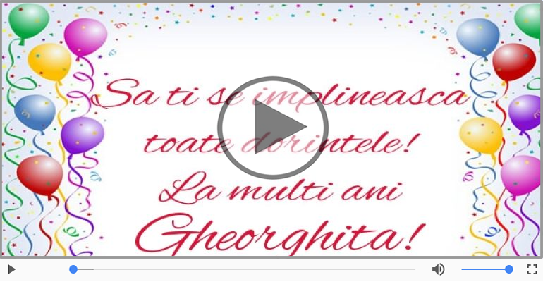 La multi ani, Gheorghita!