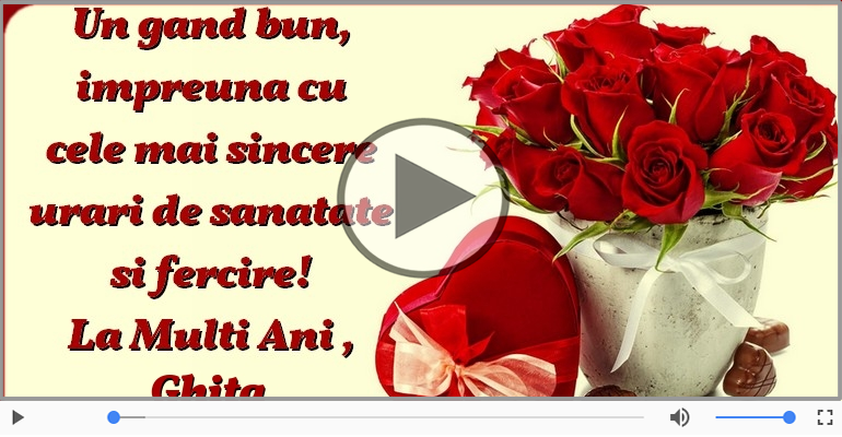 Happy Birthday to you, Ghita!