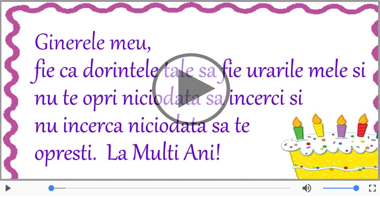 Happy Birthday to you, Draga Ginere!