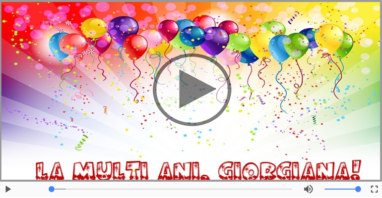 It's your birthday, Giorgiana! La multi ani!