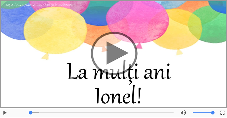 La multi ani, Ionel!