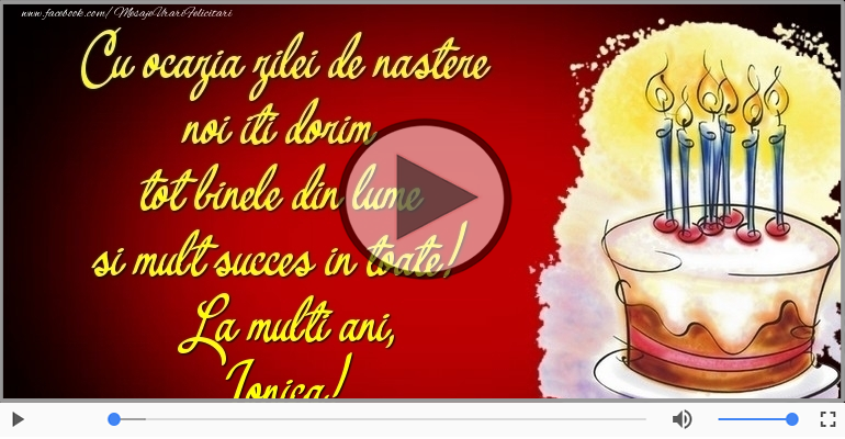 Tort - La multi ani, Ionica!