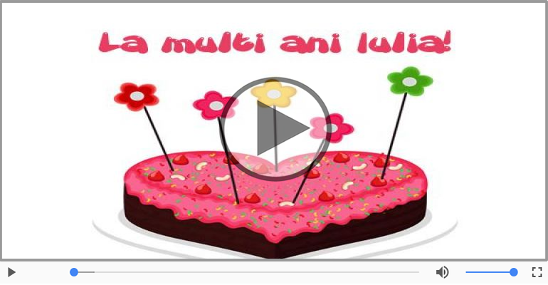 It's your birthday, Iulia! La multi ani!