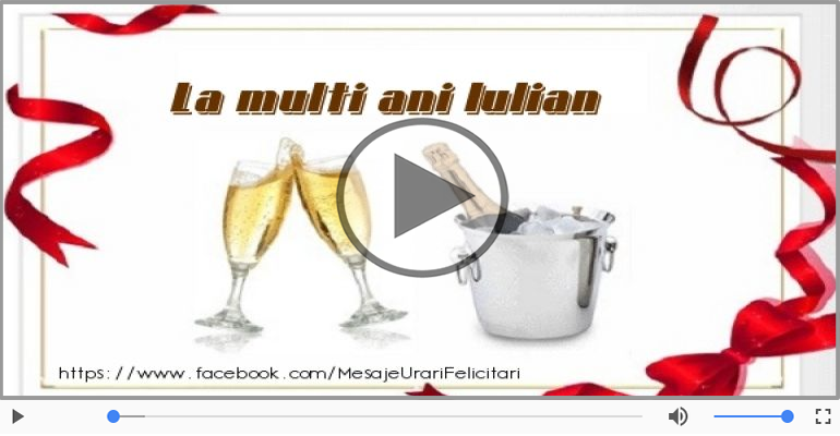 It's your birthday, Iulian! La multi ani!