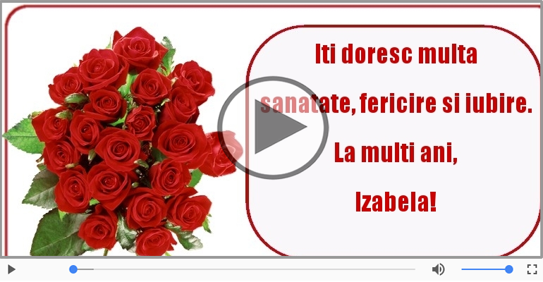 Cantec de la multi ani pentru Izabela!