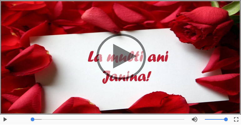 La multi ani, Janina!