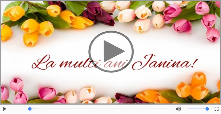 La multi ani, Janina! Happy Birthday Janina!