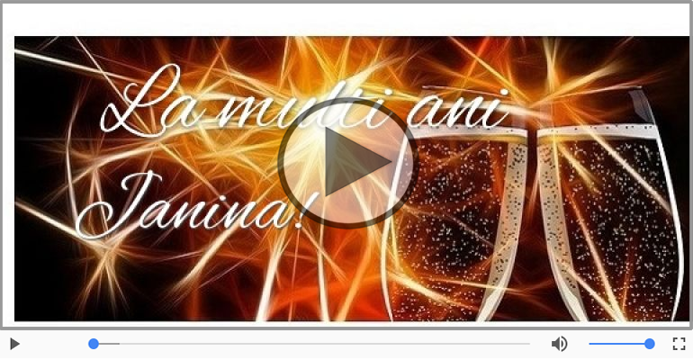 Cantec de la multi ani pentru Janina!