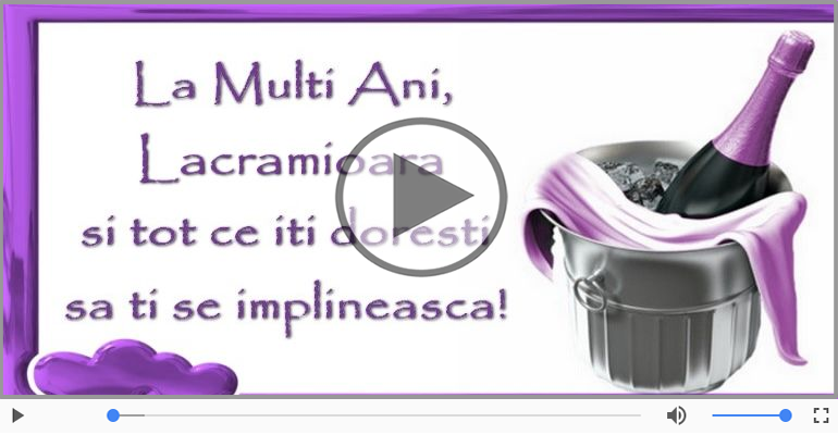 La multi ani, Lacramioara!