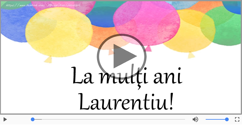 Multi ani traiasca de ziua de nastere pentru Laurentiu!