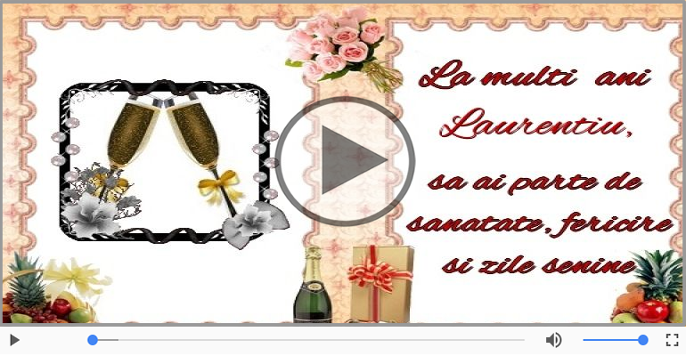 La multi ani, Laurentiu!