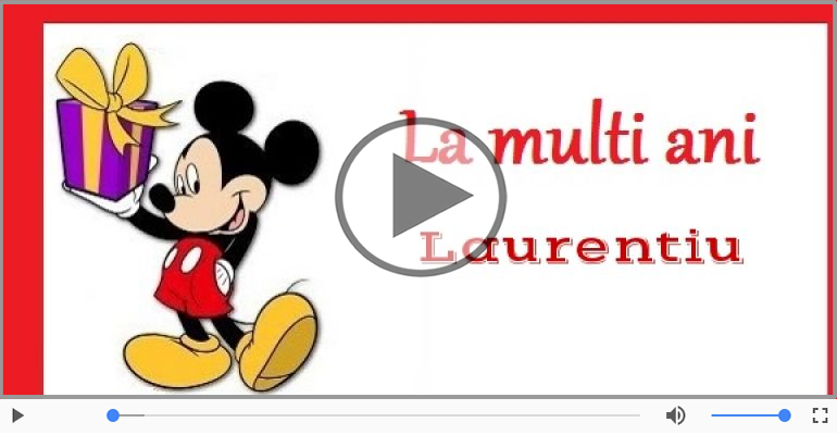 La multi ani, Laurentiu!