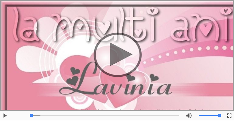 It's your birthday, Lavinia! La multi ani!