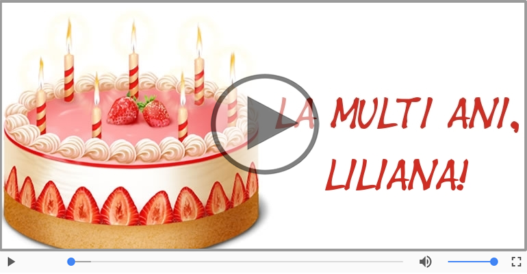 It's your birthday, Liliana! La multi ani!