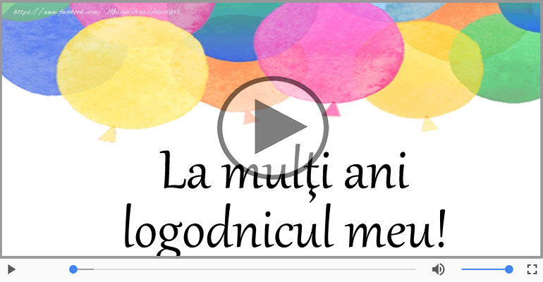 Felicitare muzicala - Happy Birthday Logodnicul meu!