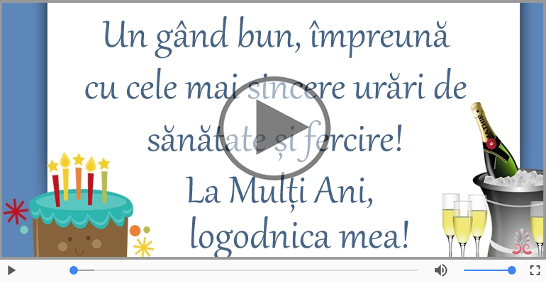 Cantec de la multi ani pentru Logodnica!