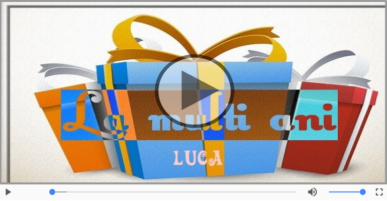 Happy Birthday to you, Luca!