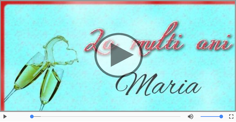 It's your birthday, Maria! La multi ani!