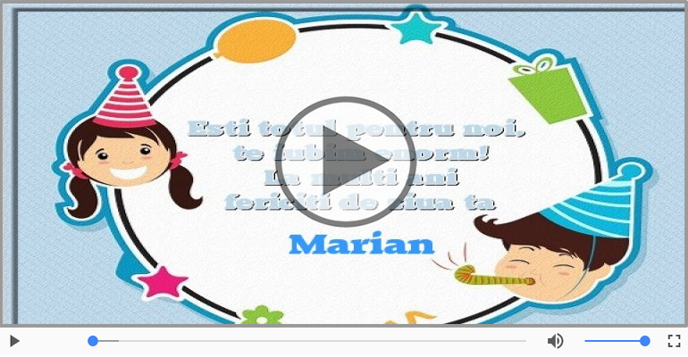 La multi ani, Marian!