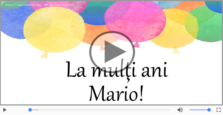 La multi ani, Mario!