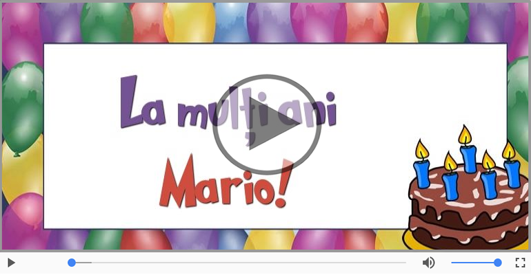 Felicitare muzicala - Happy Birthday Mario!