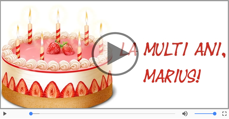 La multi ani, Marius! Happy Birthday Marius!