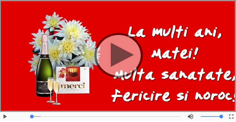 Multi ani traiasca de ziua de nastere pentru Matei!