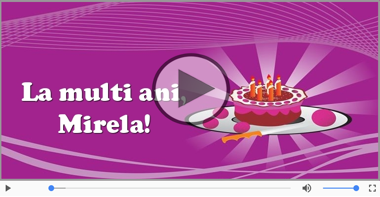 It's your birthday, Mirela! La multi ani!