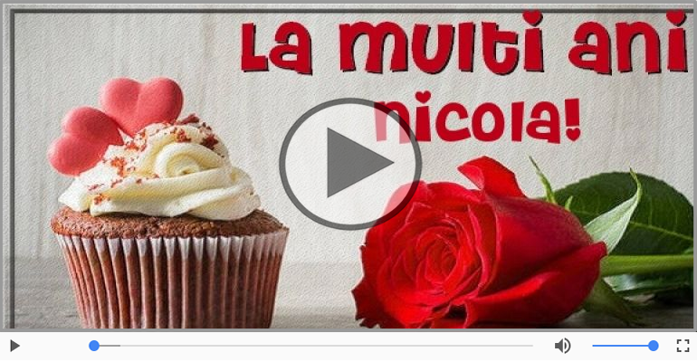 It's your birthday, Nicola! La multi ani!