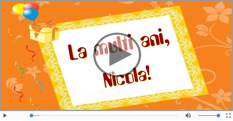 La multi ani, Nicola!