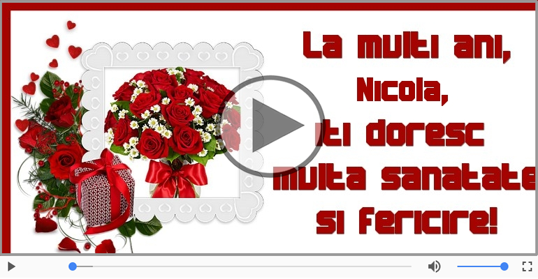 La multi ani, Nicola! Happy Birthday Nicola!
