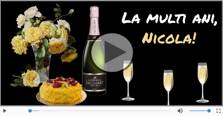 Felicitare muzicala de zi de nastere - La multi ani, Nicola!
