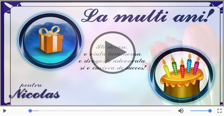 Happy Birthday to you, Nicolas!