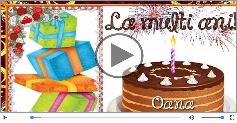 It's your birthday, Oana! La multi ani!
