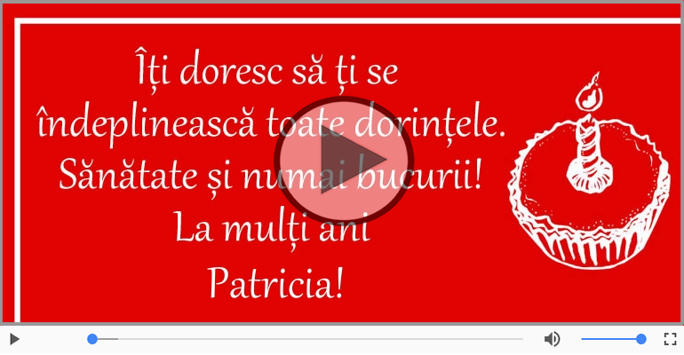 It's your birthday, Patricia! La multi ani!