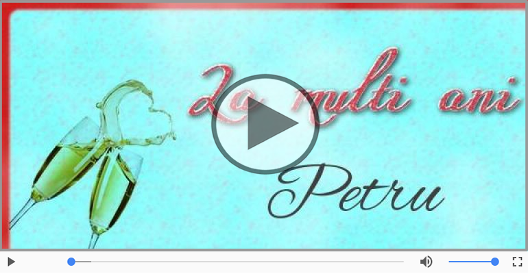 It's your birthday, Petru! La multi ani!