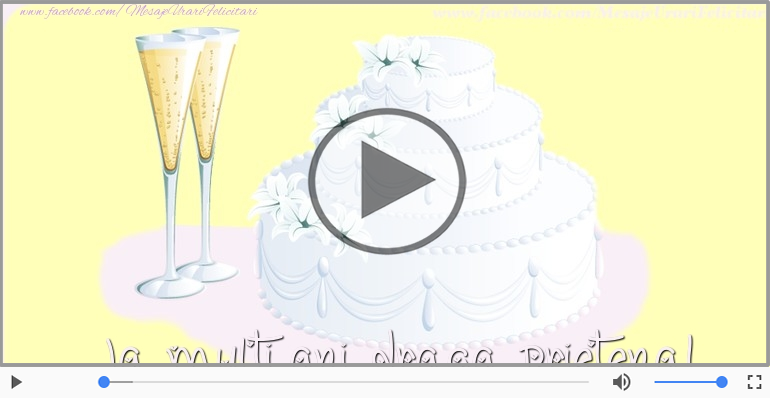 La multi ani, Draga prietena! Happy Birthday Draga prietena!