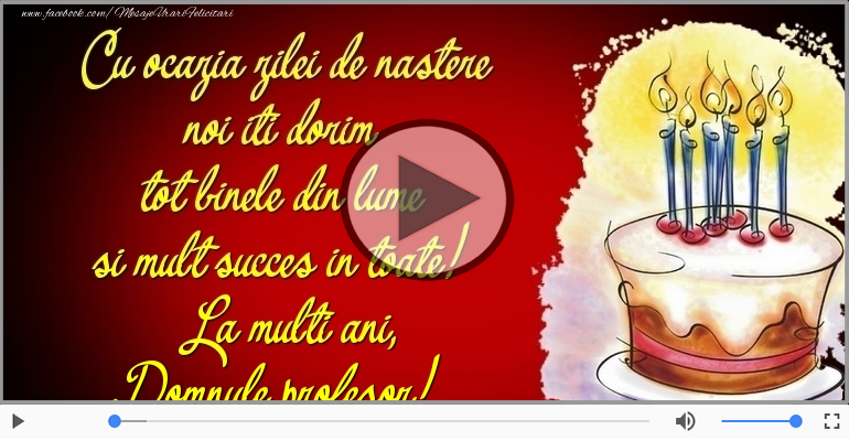 Tort - La multi ani, Domnule profesor!