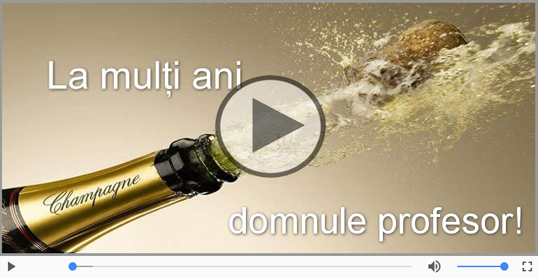 Happy Birthday to you, Domnule profesor!